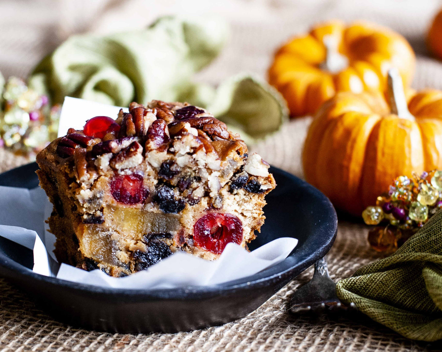 Amaretto Fruitcake 48 Oz. Ring in a Holiday Tin