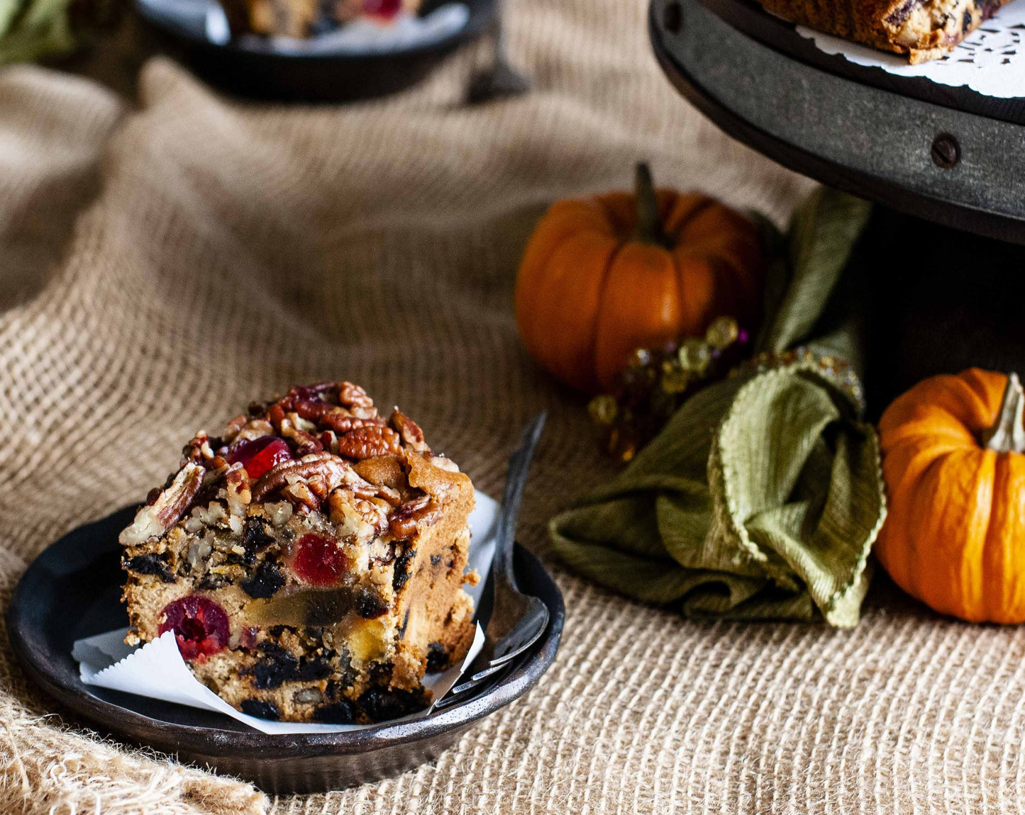 Amaretto Fruitcake 48 Oz. Ring in a Holiday Tin