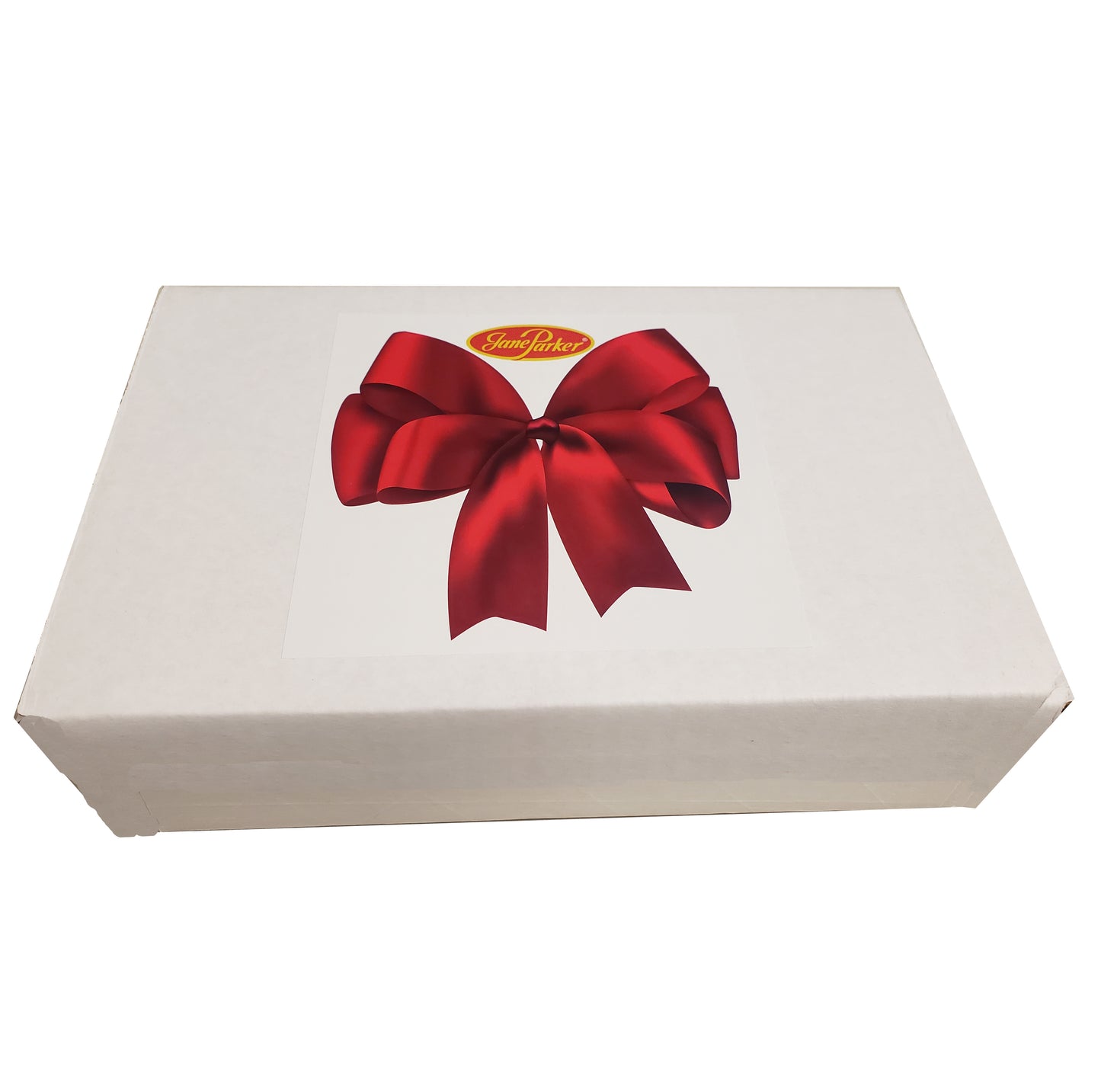 Chocolate Covered Fruitcake Slices in a Holiday Gift Box