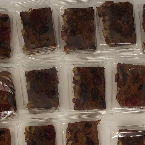 Chocolate Fruitcake Slices 120 Individually Wrapped Pieces