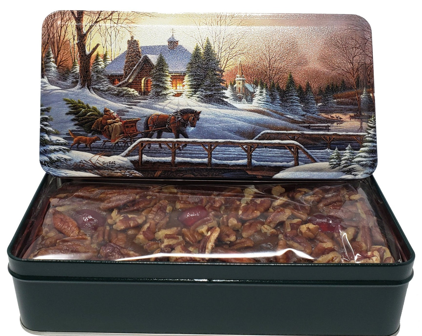 Dark 16 Oz. Loaf Holiday Tin - JaneParker.com