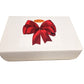 Chocolate Covered Fruitcake Slices in a Holiday Gift Box