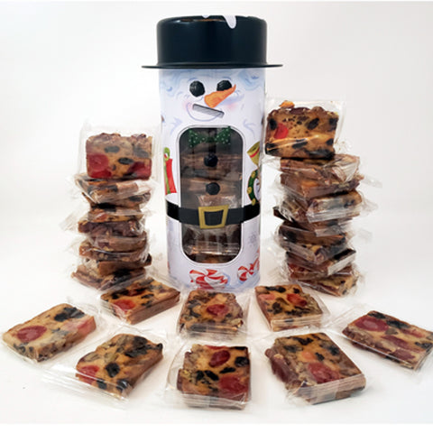 Bourbon & Rum Slices Snowman Tin 18 Ct.