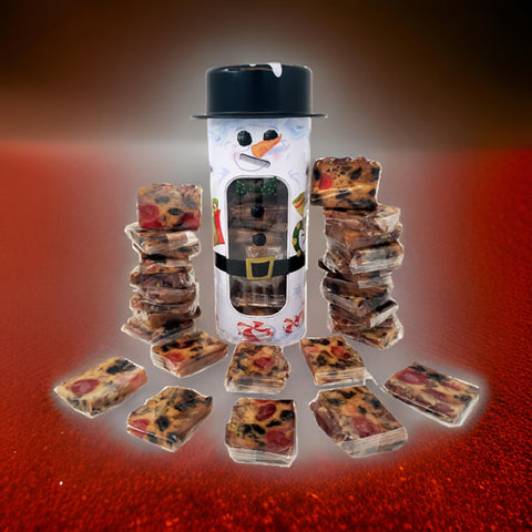 Bourbon & Rum Slices Snowman Tin 18 Ct.