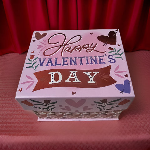 Valentine's Day Chocolate Covered Fruitcake Slices Gift Box 12 Ct.