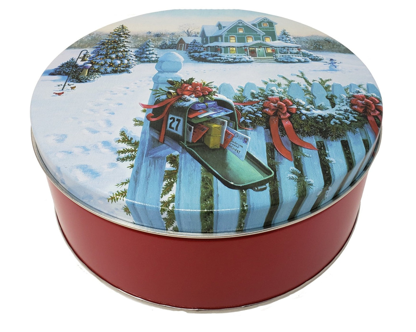 Chocolate 32 Oz. Ring Holiday Tin - JaneParker.com