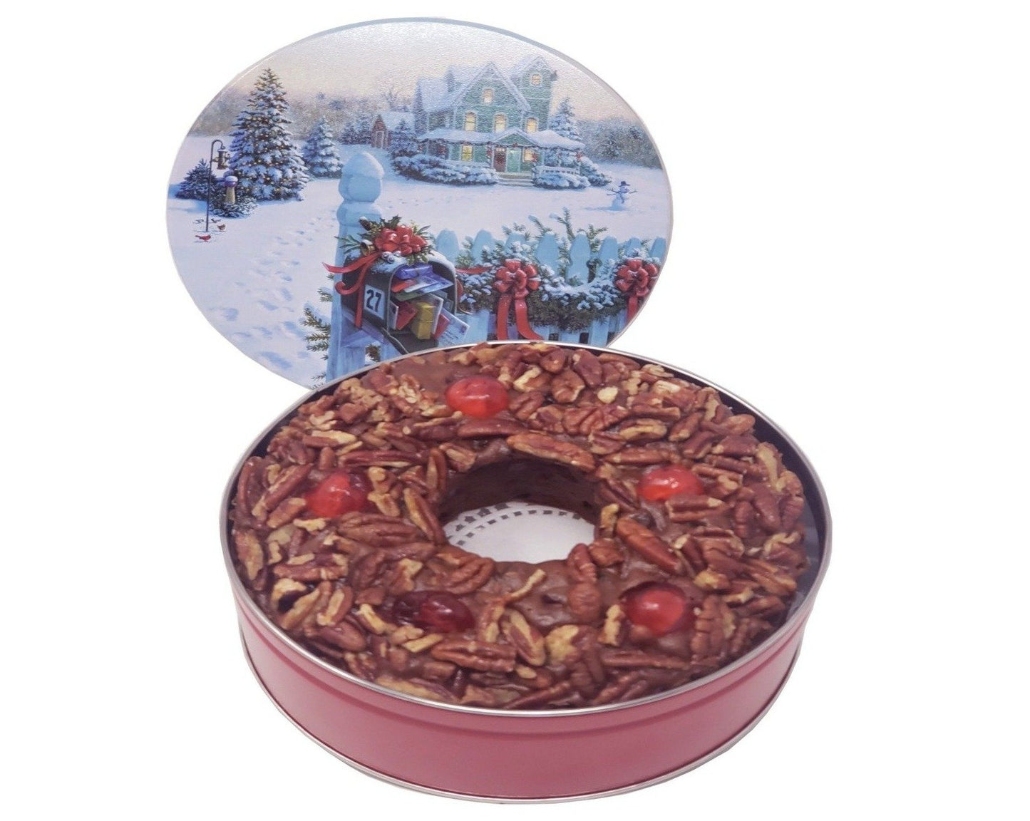 Chocolate 32 Oz. Ring Holiday Tin - JaneParker.com